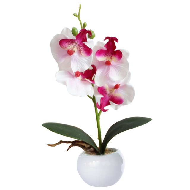 Potted Plant Creative Decorative Phalaenopsis Artificial Flower Silk Flower