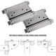 thumbnail image 3 of 2 Pcs 3ih Door Hinges Double Action Spring Hinges Stainless Steel Door Hinges for Interior, 3 of 5