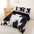 thumbnail image 3 of Manfei Farm Cow Spot Full Size Comforter Sets 3-Piece,Minimalist Animal Pattern Bedding Comforter Set,Black White,1 Comforter and 2 Pillowcases,Reversible, 3 of 6