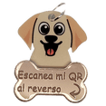thumbnail image 1 of Placa DE Identificación Inteligente QR para Perro Labrador Rosa TQR BY FAKIRGEEK, 1 of 9
