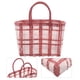 thumbnail image 4 of Bolsa de playa tejida de plástico, tejida a mano, para mujer, informal, reutilizable, para compras de comestibles, verduras, con asas, 4 of 7