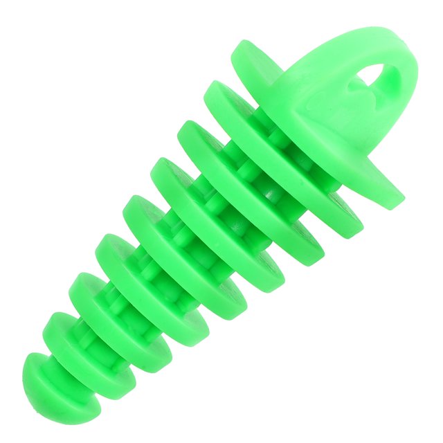 FONDOTIN Motorcycle Exhaust Quiet Baffle 1Pcs Green PVC for Off Road Riding