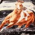 thumbnail image 6 of NC Warm King Sherpa Blanket,Thick Printed Flannel Fleece Borrego Blanket,79"x91",7.5lb, 6 of 6