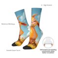 thumbnail image 4 of Cauagu Happy Goat In Meadow Print Crew Socks for Women and Men,Adult Athletic Running Socks 1-Pair Sports Socks Work Gear Socks with Moisture Wicking, 4 of 6