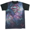 thumbnail image 1 of Superman Spaced Out Logo Unisex Adult Halloween Costume Sublimated T Shirt, 1 of 4