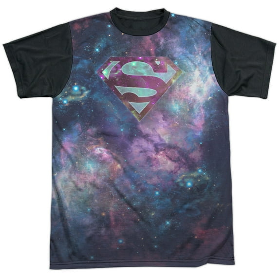 Superman Spaced Out Logo Unisex Adult Halloween Costume Sublimated T Shirt
