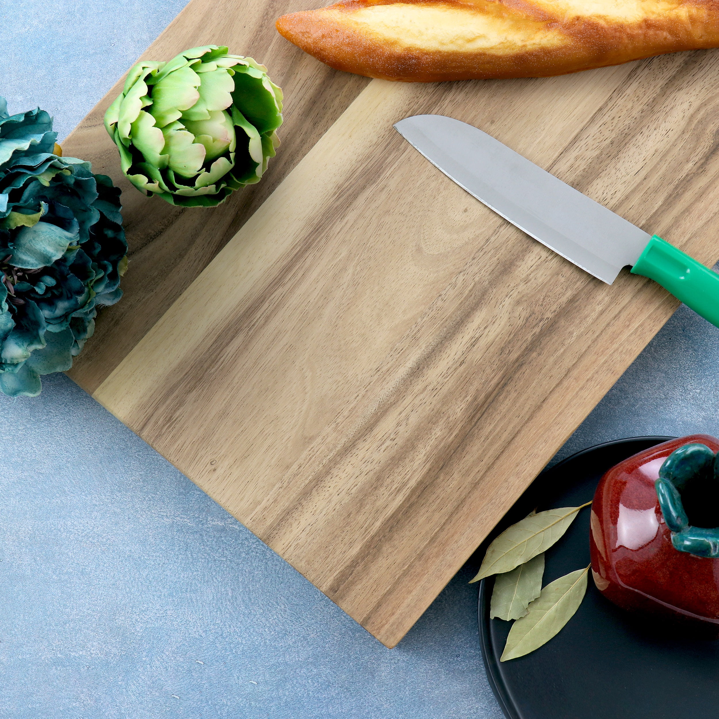 Martha Stewart Everyday Westhaven 18.9 x 12.8 Inch Rectangle Acacia Wood Cutting Board