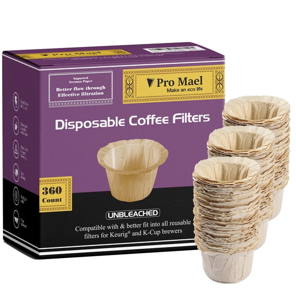 Filtros desechables K Cup Pro Mael de 360 unidades para Keurig 1.0/2.0