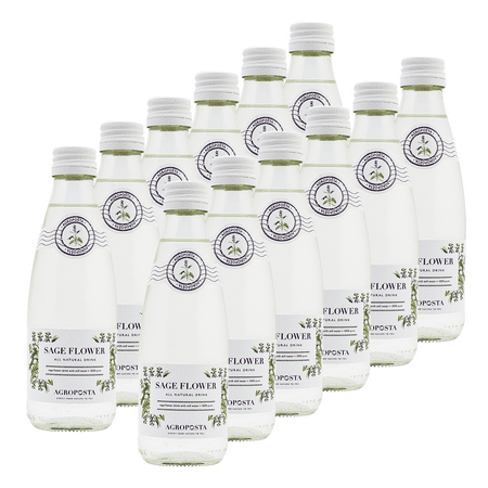 - Agroposta Organic Sage Water: 100% Natural, Low Calorie - Assorted 12 Pack Sage