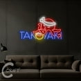 thumbnail image 3 of C-CRAFT Squid Takoyaki Neon Sign LED Light 27 inch for Japanese Takoyaki Restaurant Wall Art Decor, 3 of 5