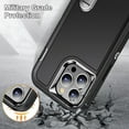 thumbnail image 2 of Supershield iPhone 15 Plus Defender Hard Stand Case, Triple 3 Layers Shockproof Heavy Duty Defender Hard Case Cover iPhone 15 Plus - Black, 2 of 5