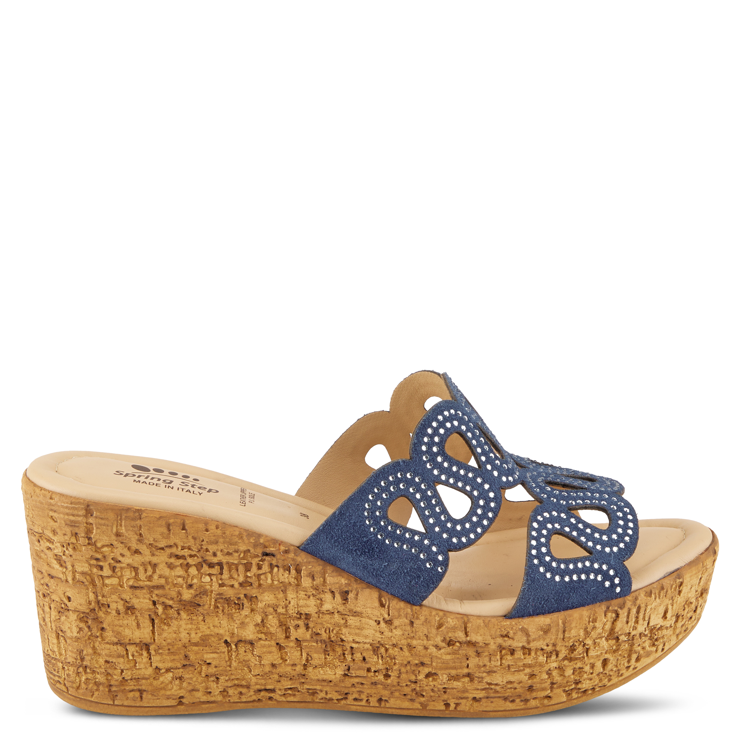 Spring Step Women's Mssteamy Slide Wedge Sandal Suede - Walmart.com