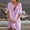 Purple, variant on Spring Dresses for Women V Neck Loose Shirt Dress Short Sleeve Mini Dress Casual Solid Color Linen Dress