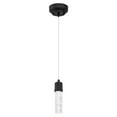 thumbnail image 1 of Westinghouse Lighting 6372300 Mini Pendentif LED avec Verre à Bulles - Noir Mat, 1 of 4