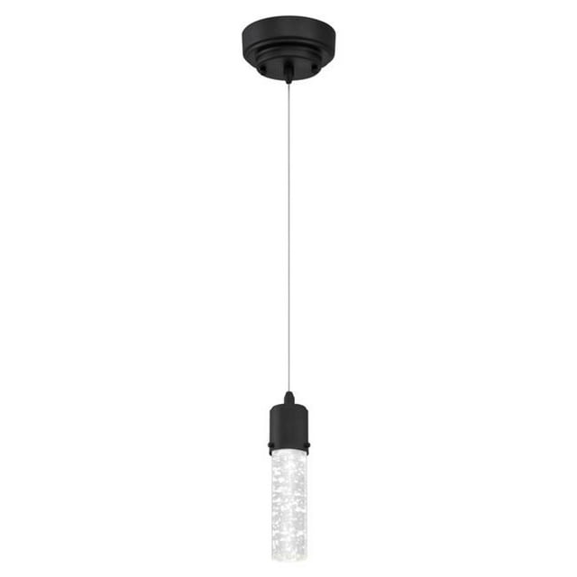 Westinghouse Lighting 6372300 Mini Pendentif LED avec Verre à Bulles - Noir Mat
