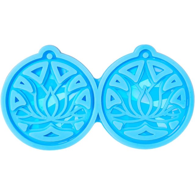 Jewelry Making Molds Easy to Use Lotusflower Shape Pendant Molds Keychain Pendant Mold Silicone