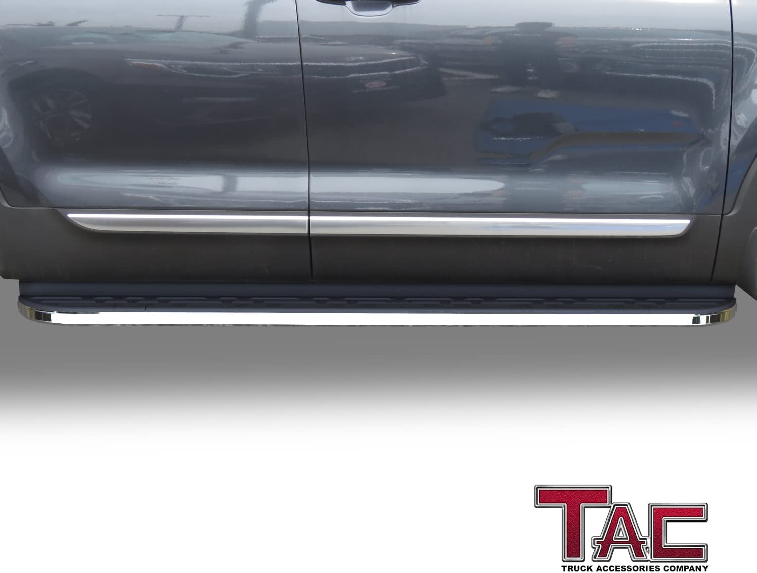 TAC Cobra Running Boards Compatible With 2020-2025 KIA Telluride SUV Side Steps Nerf Bars Step Rails Aluminum Black Off-Road City Exterior Accessories 2pcs