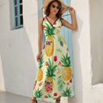 thumbnail image 2 of Lunarable Pineapple Sleeveless Dress Female Clothing Dress Women Summer 2025 Dress, 2 of 7