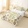 thumbnail image 2 of Erosebridal Happy Easter Rabbit Twin Comforter Sets,Retro Watercolor Easter Eggs Bedding Set For Girls Kids Reversible 2pcs, 2 of 7
