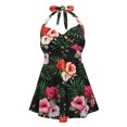 thumbnail image 7 of HDE Women Swim Dress Tummy Control One-Pieces Swimwear Hawaiian Floral 16, 7 of 7