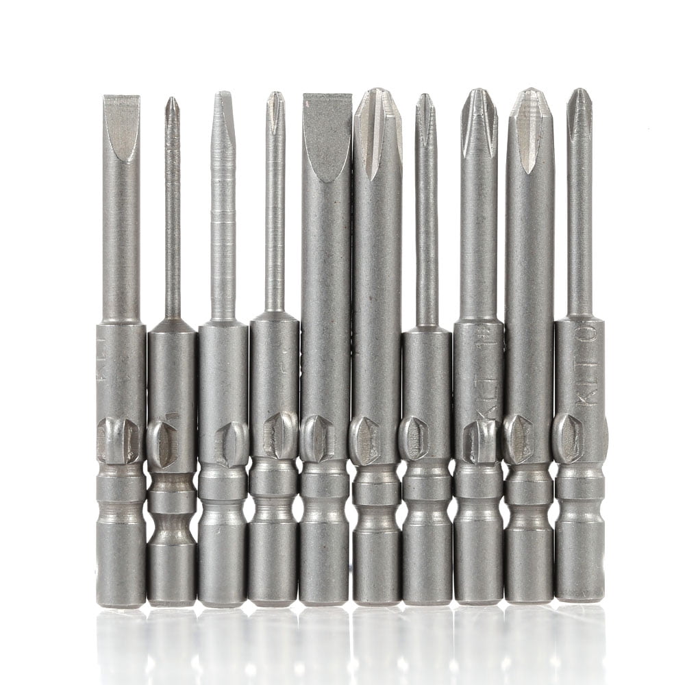 Powerful AC110V 220V Powered Electric Screwdriver Kit with Stepless Speed Regulation, 10pcs Bits