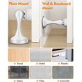 thumbnail image 4 of Magnetic Door Stopper 2 Pack - Black Door Stoppers Keep Door Open Strong Magnetic Door Stop for Bottom of Door, Strong Door Holder for Wall and Floor Mount, 4 of 10