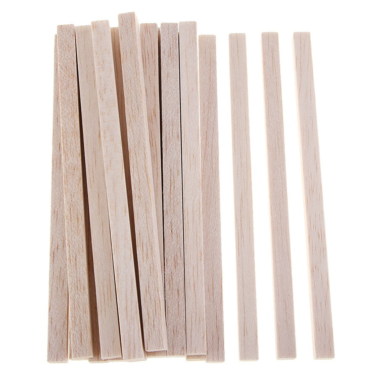 Balsa Wood Sticks 1/8 Inch Hardwood Square Dowels Unfinished Wood Strips  Square