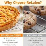 2Pack Cooling Rack for Baking, 15 x 10 Stainless Steel Cookie Rack for Baking Cooking, Grid Wire Rack Fits Baking Sheet Pan, Dishwasher Safe