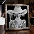 thumbnail image 4 of Elegant Lady Rhinestone Art Kit, Diy Diamond Painting With Numbered Canvas, for Home Wall Decor, G, 4 of 5