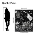 thumbnail image 2 of Halloween DIY Coloring Blanket with 24 Markers for Adults Kids, Color Your Own Washable Velvet Throw, Spooky Party Gift Decor, 2 of 5