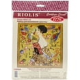 thumbnail image 2 of RIOLIS Counted Cross Stitch Kit 13.75"X13.75"-Lady With Fan/G.Klimt's (14 Count), 2 of 2