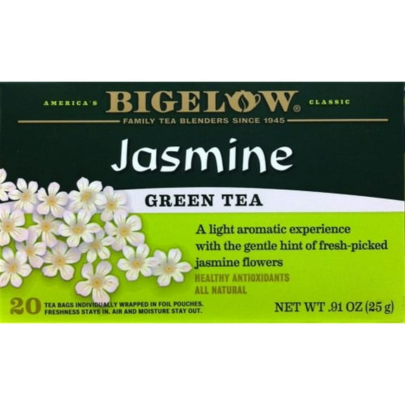 Bigelow Tea Green Jasmine 20 Bags (Pack Of 4)