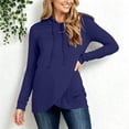 thumbnail image 4 of WAGUTH Women's Maternity Nursing Hoodies Long Sleeve Side Split Breastfeeding Sweatshirt Soft Casual Tunic Tops for Pregnancy Daily Wear,Navy,S, 4 of 7
