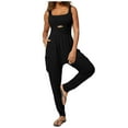thumbnail image 2 of GigrtiJin Jumpsuits for Womens Casual Rompers Sleeveless Loose Strap Baggy Overalls Yoga Jumpers with Pockets, 2 of 9