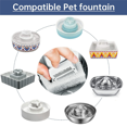 thumbnail image 4 of 32X Cat Water Fountain Replacement Filters Cat Fountain Carbon Filters for Ceramic Pet Drinking Stainless Steel, 4 of 6