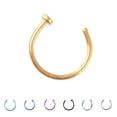 thumbnail image 3 of Bague de Perçage Nasal en Acier Inoxydable pour Hommes et Femmes - Coloré, 3 of 9