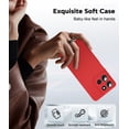 thumbnail image 3 of LeYi for Motorola Moto G 5G 2025 Case:【𝐍𝐨𝐭 𝐅𝐢𝐭 𝐆 𝐏𝐨𝐰𝐞𝐫】 Moto G 2025 Case with Screen Protector 2Pcs, Full-Body Soft Liquid Silicone Slim Phone Case for Moto 5G 2025, Red, 3 of 7