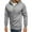 Gray, variant on LYXSSBYX Winter Jackets for Men Clearance Winter Men's Splice Cap with Long Sleeve Zip Sweater Tops Blouse