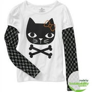 Seasonal Halloween - Girls' Mock Layer Hangdown T