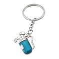 thumbnail image 4 of KLKCMS Golf Tube Keychain Decorative Keyfob 2D Simulation Golf Club Key Rings Sports Pendant for Backpack Bag Men Anniversaries Gift Argent Blue, 4 of 9