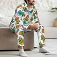 thumbnail image 7 of Kdxio Cactus And Insects Men’s Pajama Set Pajamas For Men 2 Piece PJ Set with Men Pajama Pants and Long Sleeve T-Shirt Lounge Set-XX-Large, 7 of 7
