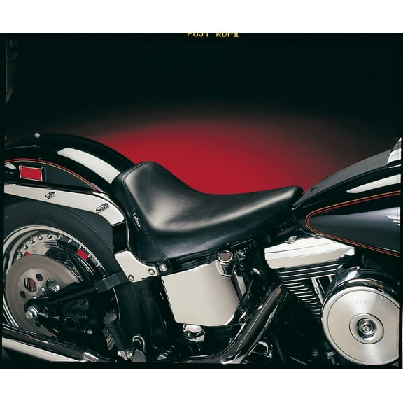 Bare Bones Solo Vinyl Seat for 1984-2010 Harley Davidson Softail Models - Color : Black - Size : HD FLSTN/I Softail Deluxe 1993-1996