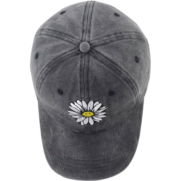 Embroidered Daisy Pickleball Baseball Cap Adjustable Cotton Unisex Sports Hat Funny Pickleball Hat For Women - Embroidered Daisy  main image 3