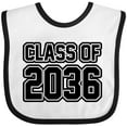 thumbnail image 3 of Inktastic Class of 2036 in Black Outlined Text Boys or Girls Baby Bib, 3 of 4