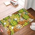 thumbnail image 4 of Rateoe Tropical Summer Fruit Pattern Flannel Door Mat Indoor Outdoor Entrance, Waterproof All-Weather Doormat,Fade Resistant, Low Profile Entryway Mat 16x24in, 4 of 7