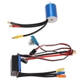 thumbnail image 1 of Kit ESC De Motor Sin Escobillas, Conjunto Combinado ESC De Motor Sin Escobillas RC De 4 Alta Torsión Alta Eficiencia 12 Ranuras Protección Múltiple Para Coche RC 1/16, 1 of 7