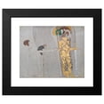 thumbnail image 2 of Gustav Klimt 18x15 Black Modern Framed Museum Art Print Titled - Beethovenfries; ‘The Sufferings of the Weak Mankind’ and ‘The Well -Equipped Strong’ (Tafel 3, Left Long Wall) (1901), 2 of 5