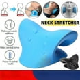 thumbnail image 1 of Neck Shoulder Stretcher Relaxer Massage Pillow Cervical Chiropractic Traction Device For Pain Relief Cervical Spine Alignment C Pink, 1 of 1
