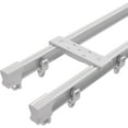 thumbnail image 1 of Curved Ceiling Curtain Track Bendable Curtain Rail Double Row Curtains Rails With Mute Rollers For Bunk Bed Bay Window Room Divider(White,8.5 Ft), 1 of 1