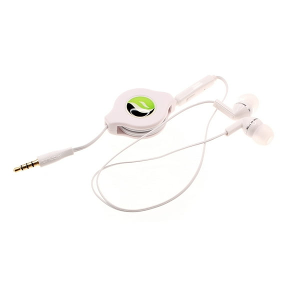 Retractable Earphones for Nokia C200/C100 Phone - Headphones Hands-free Headset 3.5mm w Mic Earbuds Earpieces X1L for Nokia C200/C100 Models